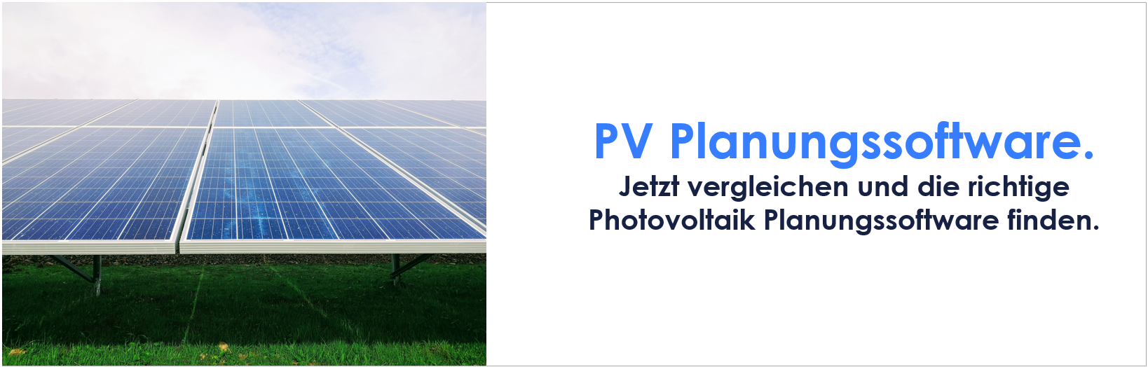 PV Planungssoftware vergleichen