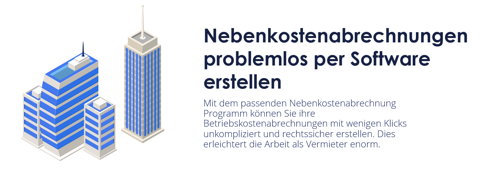 Nebenkostenabrechnungen erstellen via Softwareprogramm